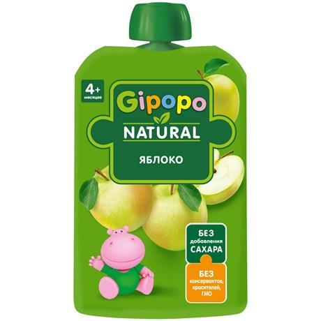 Пюре Gipopo яблоко 90 гр., пауч