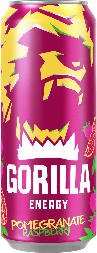 Напиток энергетический Gorilla гранат малина 500 мл., ж/б