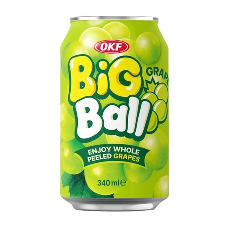 Напиток сокосодержащий OKF Big Ball Grape виноград 340 мл., ж/б