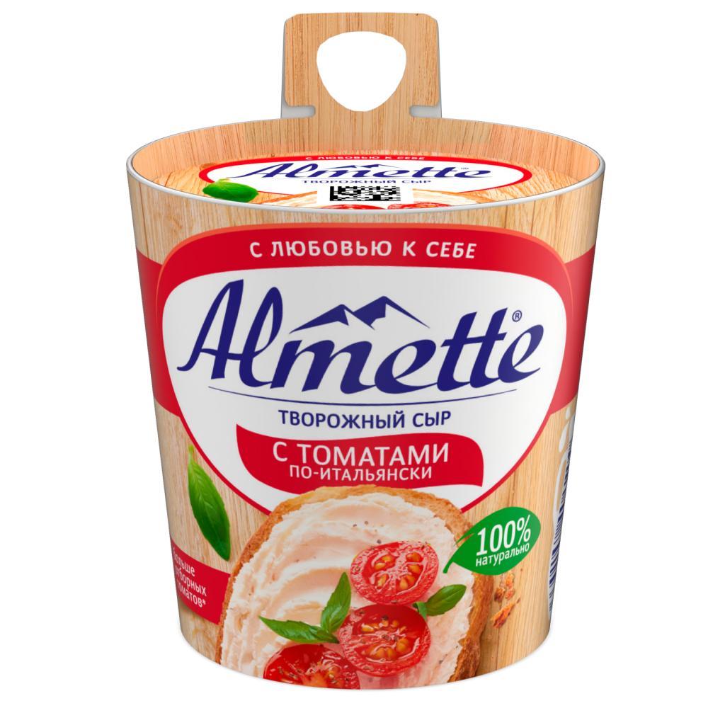 Сыр творожный Almette с томатами по-итальянски 57%, 150 гр., ПЭТ