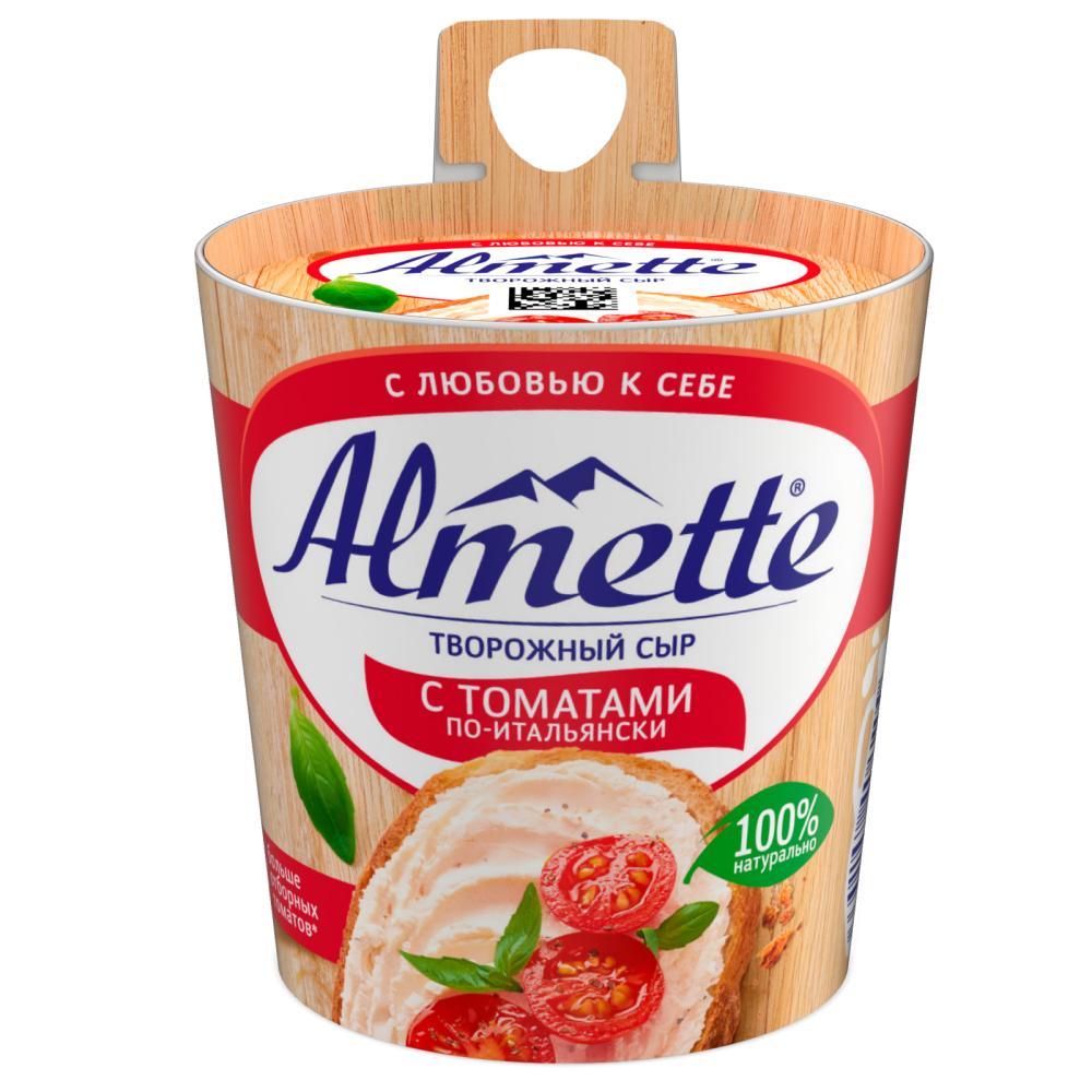 Сыр творожный Almette с томатами по-итальянски, 150 гр., ПЭТ