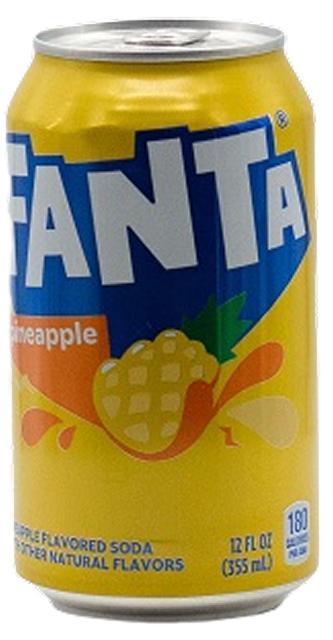 Напиток газированный Fanta Pineapple США 355 мл., ж/б