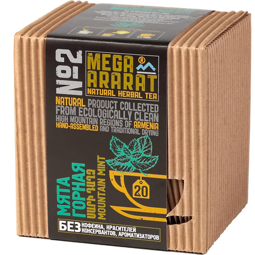 Чай MEGA ARARAT мята горная 20 пакетиков 30 гр., картон