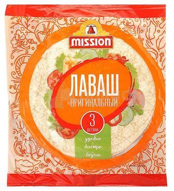 Лаваш оригинальный Mission 3 шт. 270 гр., флоу-пак