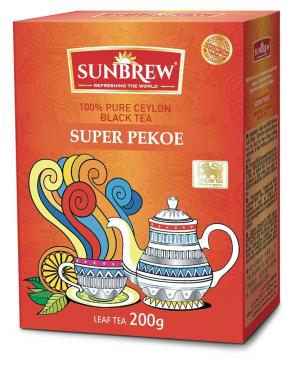 Чай SUPER PEKOE, Sunbrew, 200 гр., картон