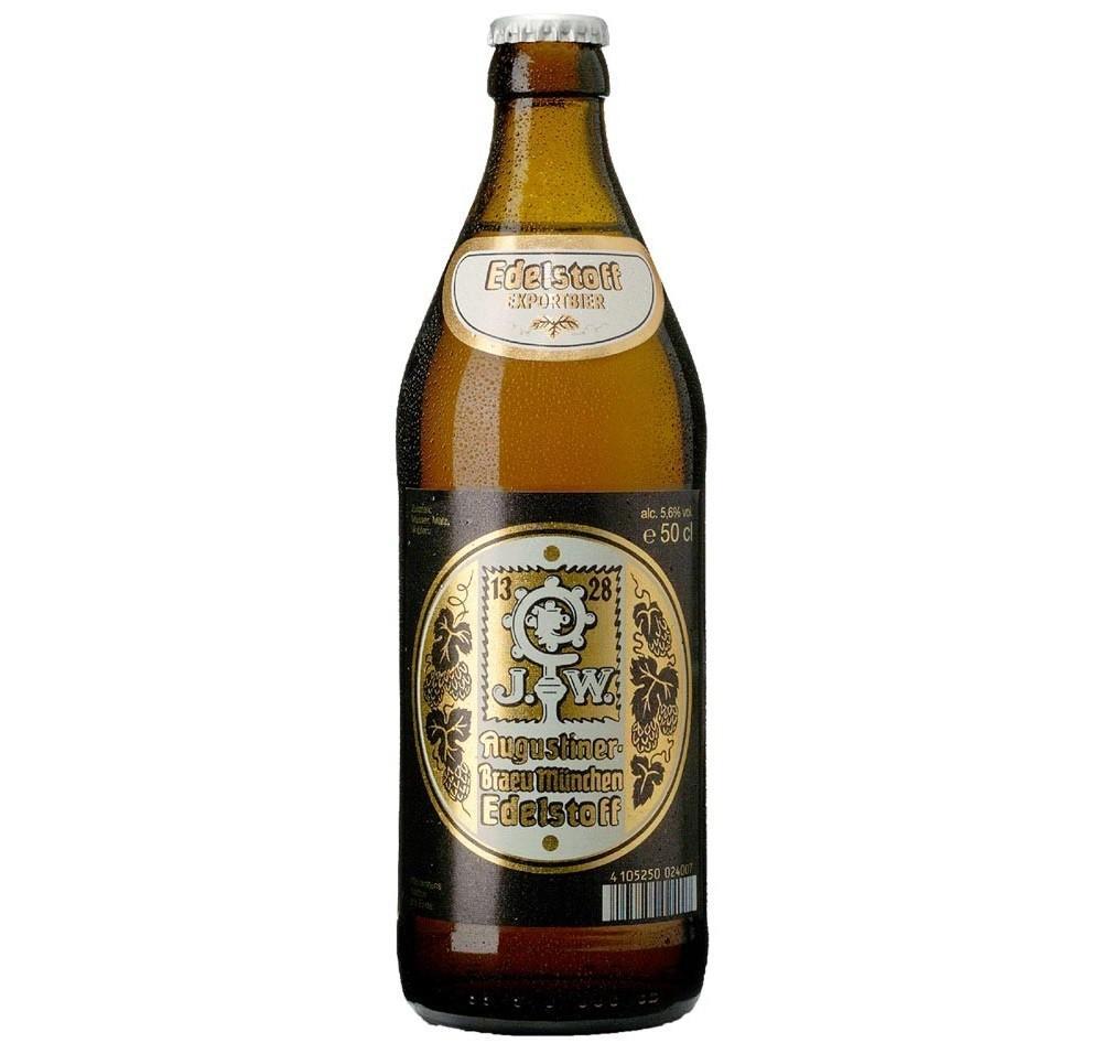 Пиво Edelstoff Augustiner светлое 5.6% 500 мл., стекло