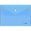 Папка-конверт на кнопке Berlingo Starlight, А4, 180мкм, прозрачная голубая, индив. ШК