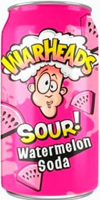 Напиток газированный Warheads Watermelon Soda США 355 мл., ж/б