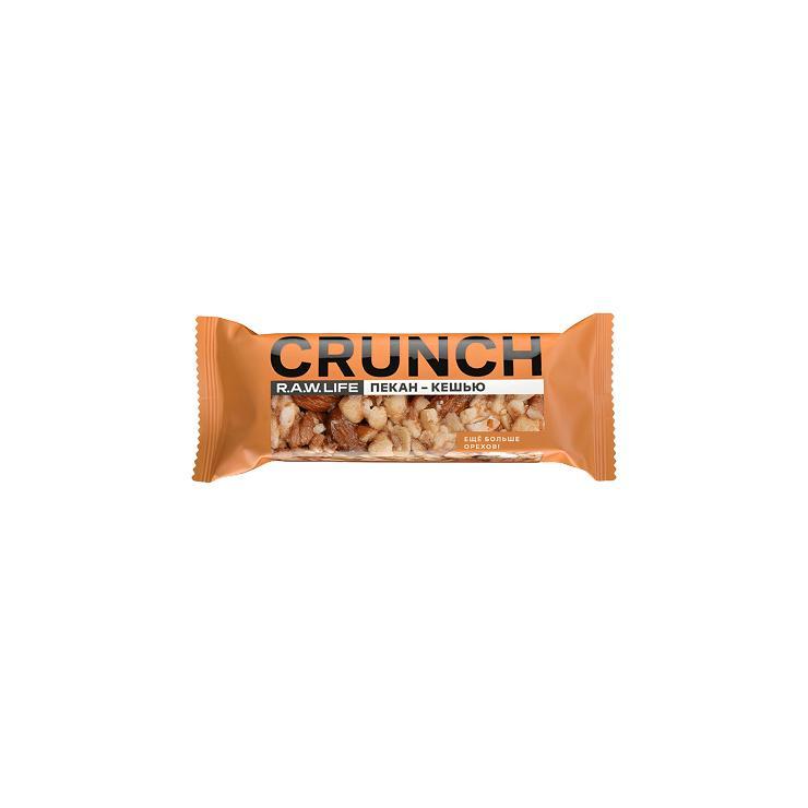 Батончик Crunch R.A.W.LIFE ореховый пекан кешью 30 гр., флоу-пак