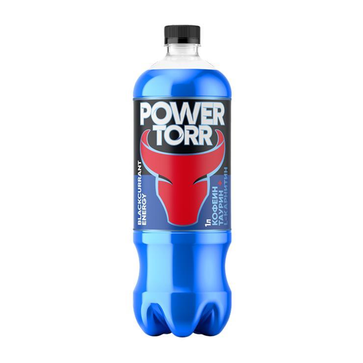 Напиток энергетический Power Torr чёрная смородина газированный 1 л., ПЭТ