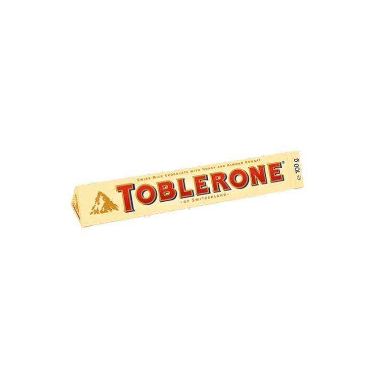 Шоколад Toblerone молочный с медово миндальной нугой 100 гр., картон