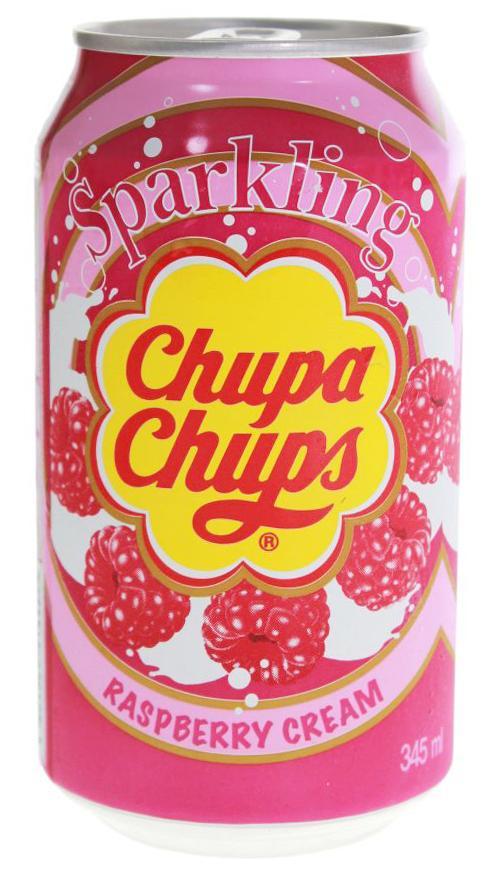 Напиток газированный Chupa Chups малина 345 мл., ж/б