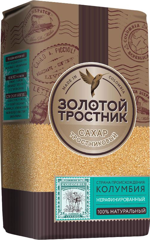 Сахар Золотой Тростник тростниковый нерафинированный 900 гр., флоу-пак