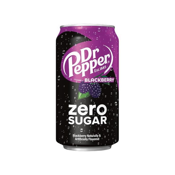 Напиток газированный Dr. Pepper ежевика без сахара 355 мл., ж/б