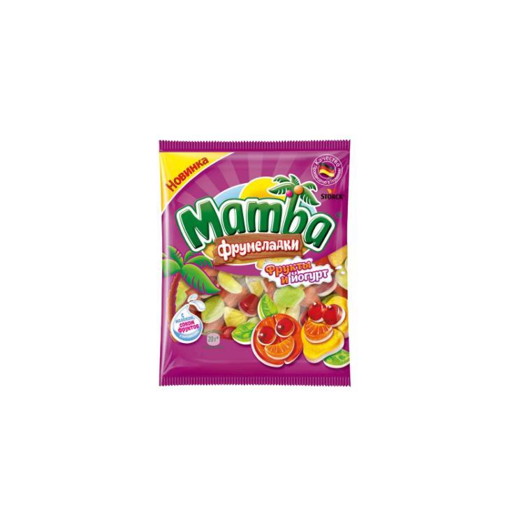 Мармелад жевательный Mamba фрукты йогурт 72 гр., флоу-пак