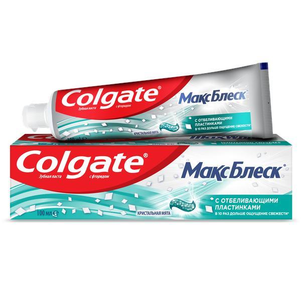 Зубная паста Colgate Макс Блеск кристальная мята 100 мл., картон