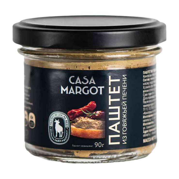 Паштет Casa Margot из говяжьей печени 90 гр., стекло
