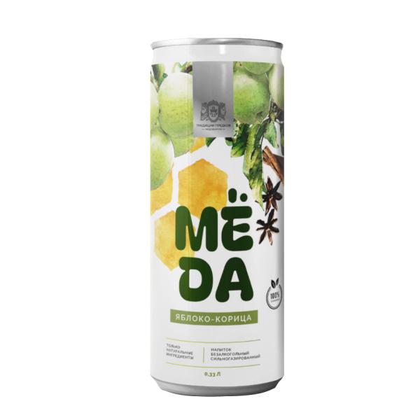 Напиток газированный МЁDA яблоко корица безалкогольный 330 мл., ж/б