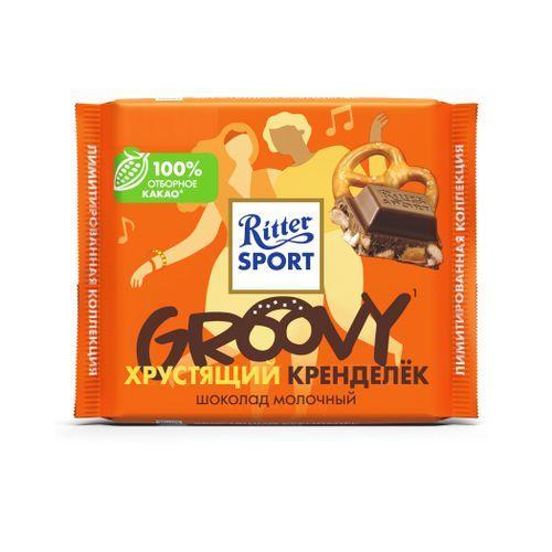 Шоколад Ritter Sport Хрустящий Кренделек  молочный, 100 гр., флоу-пак