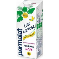 Молоко низколактозное ультрапастеризованное 0,05%,  Parmalat, 1 л., тетра-пак