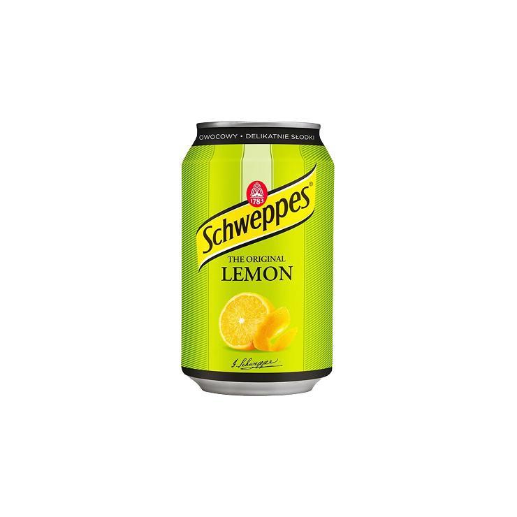 Напиток газированный Schweppes lemon 330 мл., ж/б
