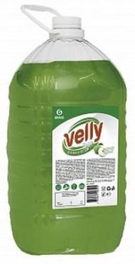 Средство для мытья посуды зеленое яблоко Velly light, 5 кг., пластиковая бутылка