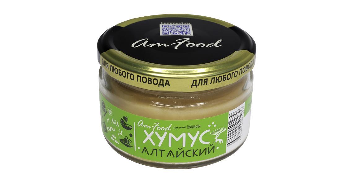 Закуска Amfood хумус Алтайский Без консервантов 200 гр., стекло