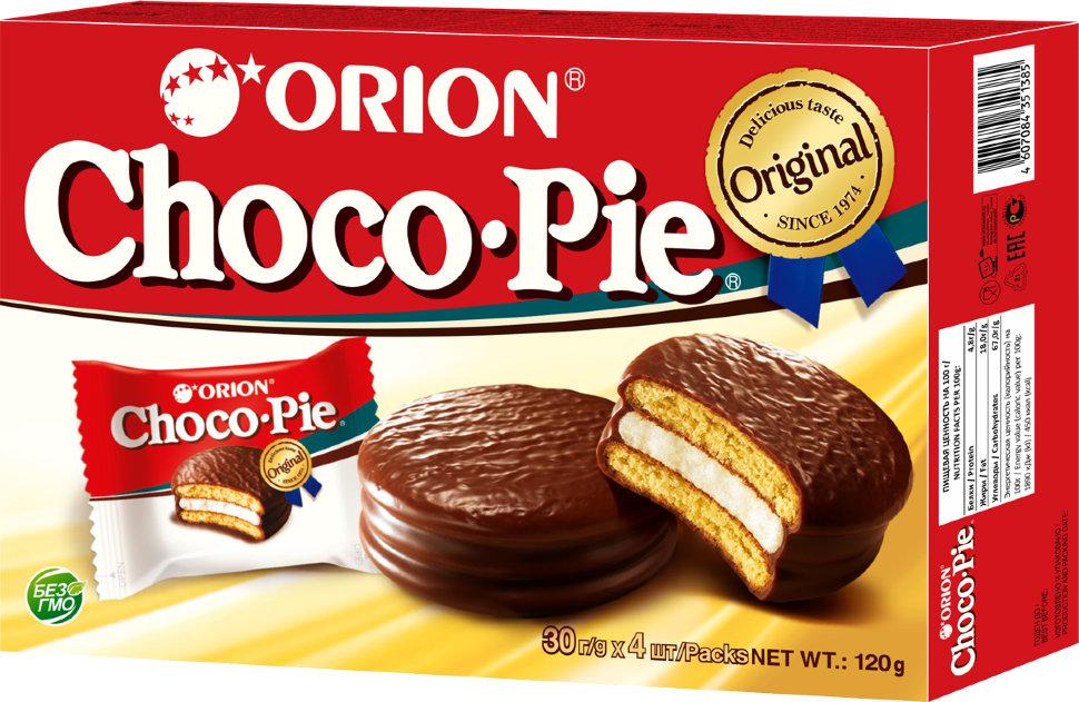 Пирожное ORION Choco Pie Original 120 гр., картон