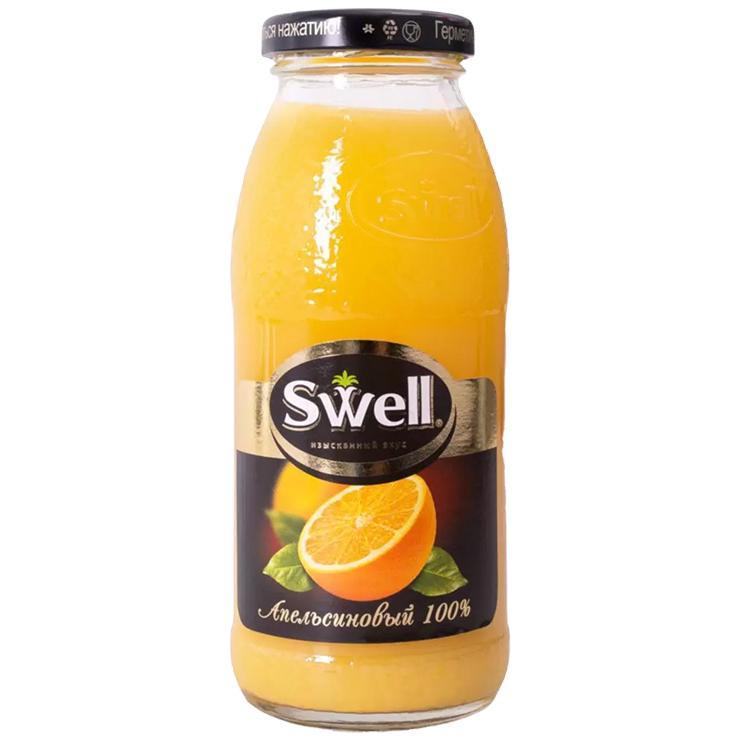 Сок Swell Апельсин 100%, 250 мл., стекло