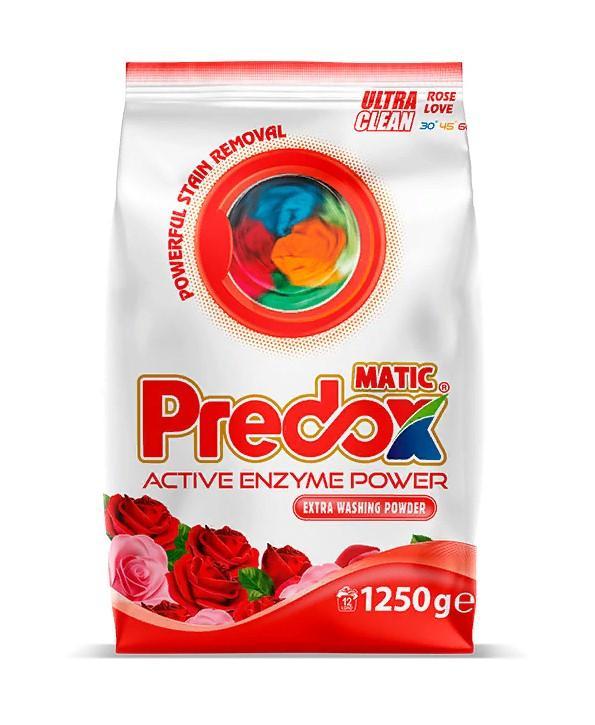 Стиральный порошок Predox active enzyme power роза 1,25 кг., флоу-пак