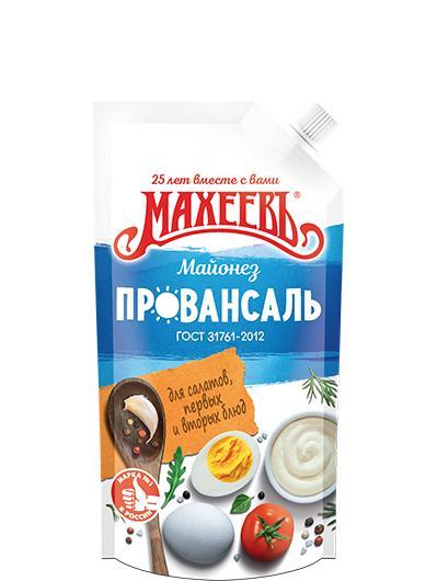 Майонез Махеевъ Провансаль белый 67% 200 мл., дой-пак