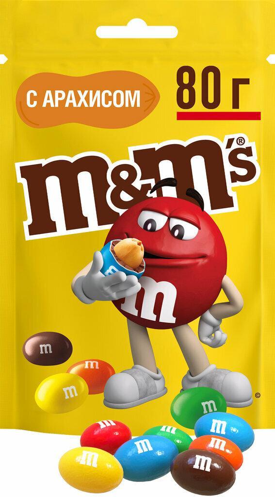 Драже M&M's арахис 80 гр., дой-пак