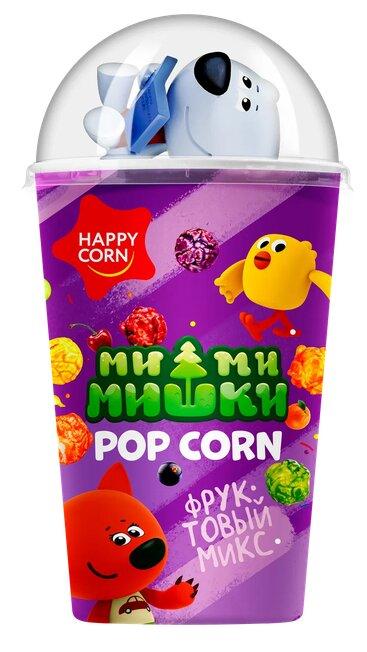 Воздушная кукуруза Happy Corn Мимимишки с игрушкой  Фруктовый Микс 15 гр., картон