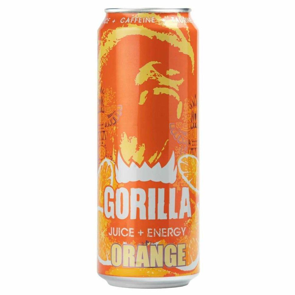 Напиток энергетический Gorilla апельсин 450 мл., ж/б