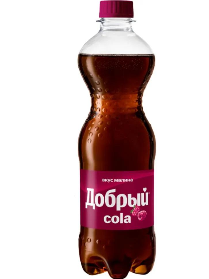 Напиток газированный Добрый лимонад Кола Малин 500 мл., ПЭТ