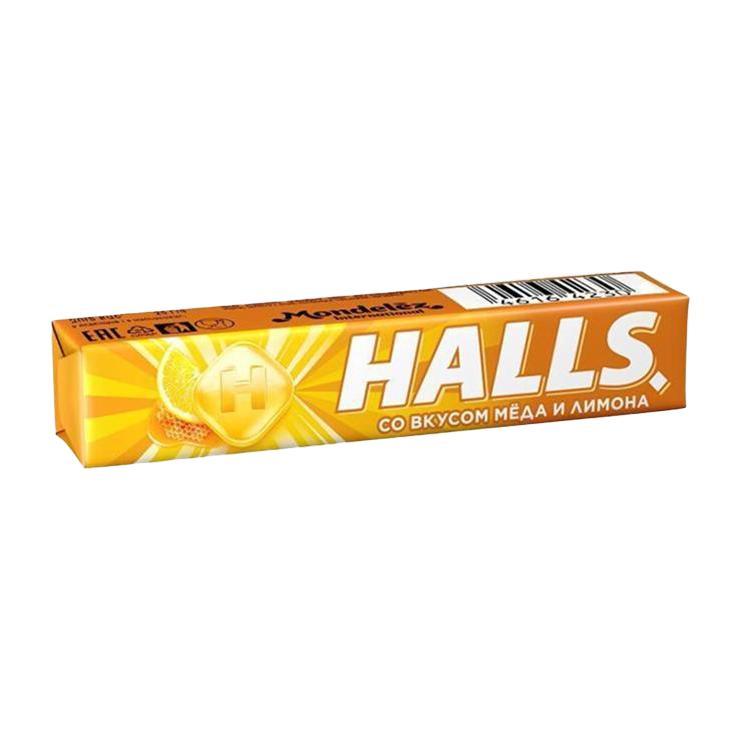 Карамель леденцовая Halls мед лимон 25 гр., обертка