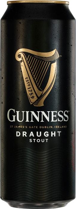 Пиво Guinness Draught темное фильтрованное пастеризованное 4,2% 440 мл., ж/б