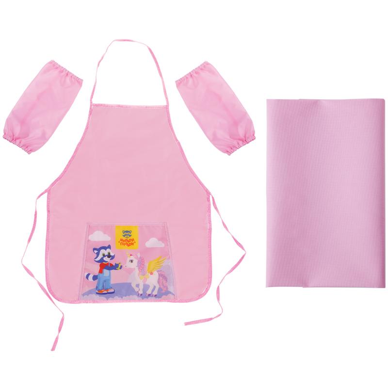 Набор для труда Мульти-Пульти Для девочек, фартук, нарукавники, клеенка