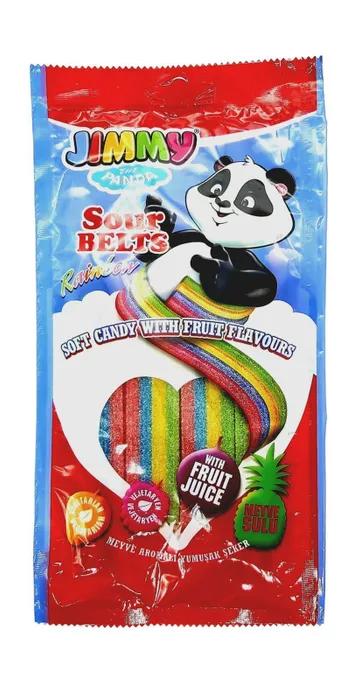 Мармелад JiMMY Panda Sour Belts Кислые ремешки 75 гр., флоу-пак