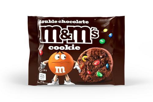 Печенье M&M's double chocolate cookie 50 гр., флоу-пак