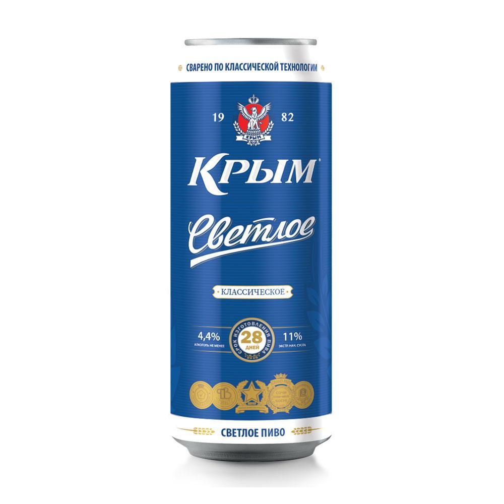 Пиво Крым светлое 450 мл., ж/б