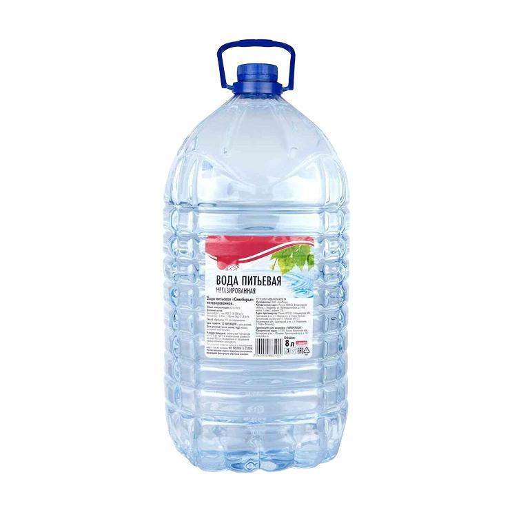 Вода негазированная Синеборье 8 л., ПЭТ