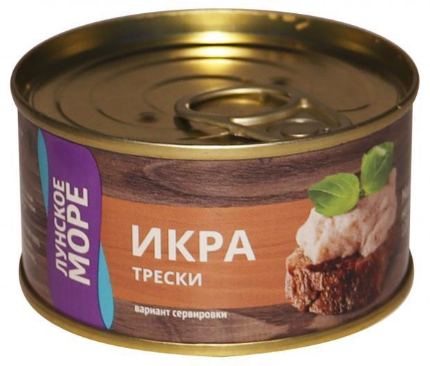 Икра трески Лунское море 120 гр., ж/б