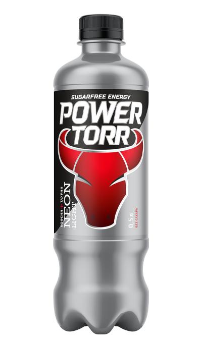 Напиток энергетический Power Torr Neon газированный 500 мл., ПЭТ