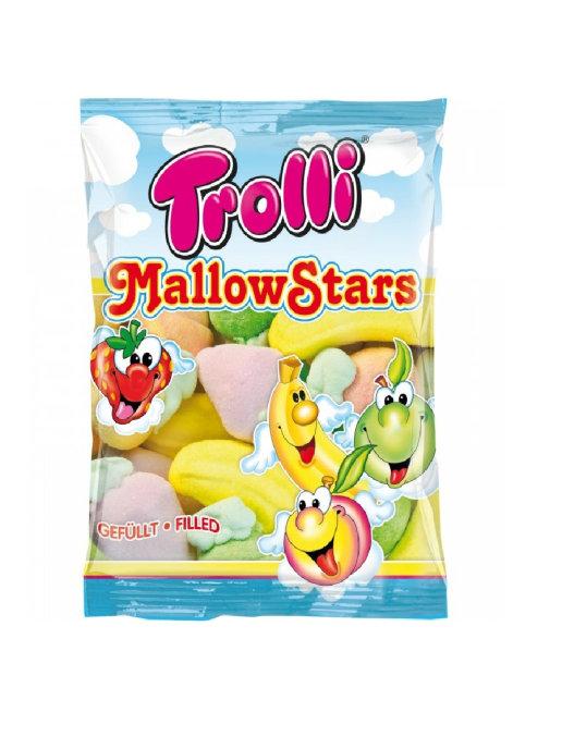 Зефир Trolli, Mallow Stars с начинкой, 150 гр., флоу-пак