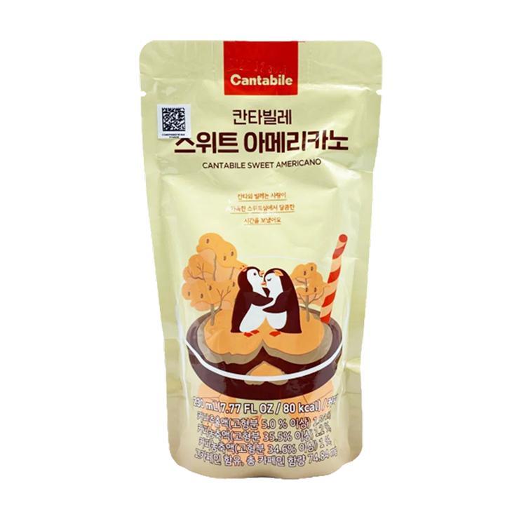Напиток кофейный Cantabile американо с сахаром холодный 230 мл., дой-пак