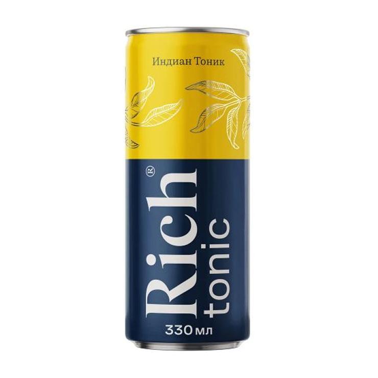 Напиток газированный Rich индиан тоник 330 мл., ж/б