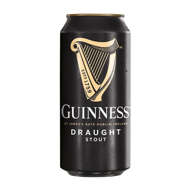 Пиво темное фильтрованное с капсулой Guinness Draught 4,2% Ирландия 440 мл., ж/б