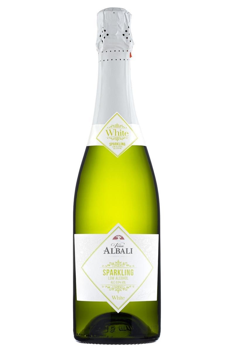 Вино Vina Albali Sparkling White безалкогольное белое игристое 750 мл., стекло
