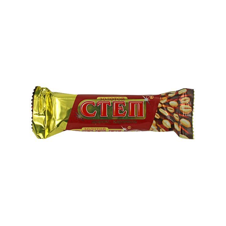 Батончик шоколадный Золотой Степ глазированный 50 гр., флоу-пак